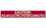 HELLERMANNTYTON CAUTION SOLAR ELECTRIC SYSTEM CONNECTED