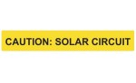 CAUTION: SOLAR CIRCUIT
